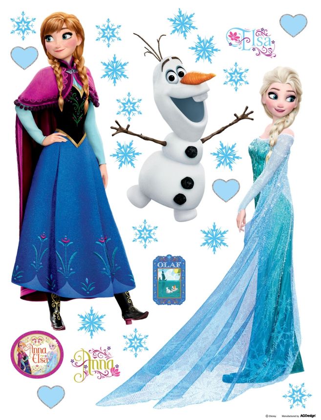 Children's wall sticker Frozen DK 1797, Disney Frozen, AG Design