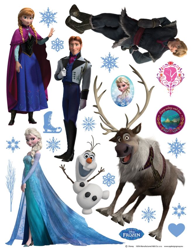 Children's wall sticker DK 1776, Disney, Frozen, AG Design