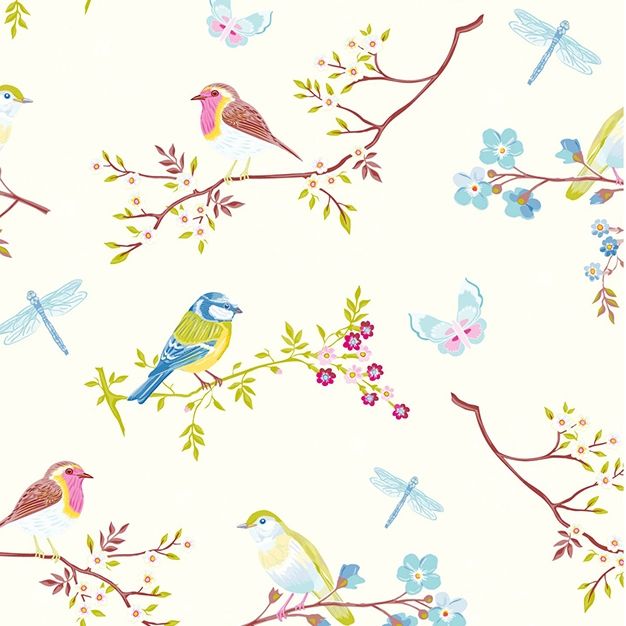 Wallpaper Birds and twigs 375080, Pip Studio 4, Eijffinger