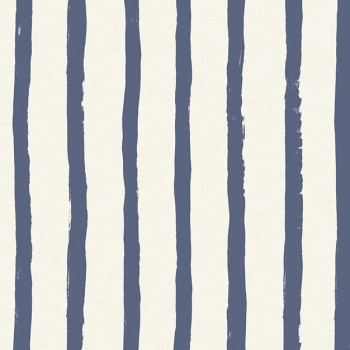 Striped wallpaper, blue stripe 364000, Wallpower Junior, Eijffinger