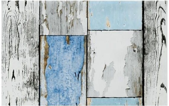 Self-adhesive film / self-adhesive wallpaper Gekkofix 12878 , Wood, Grey-blue plank wood, width 45cm