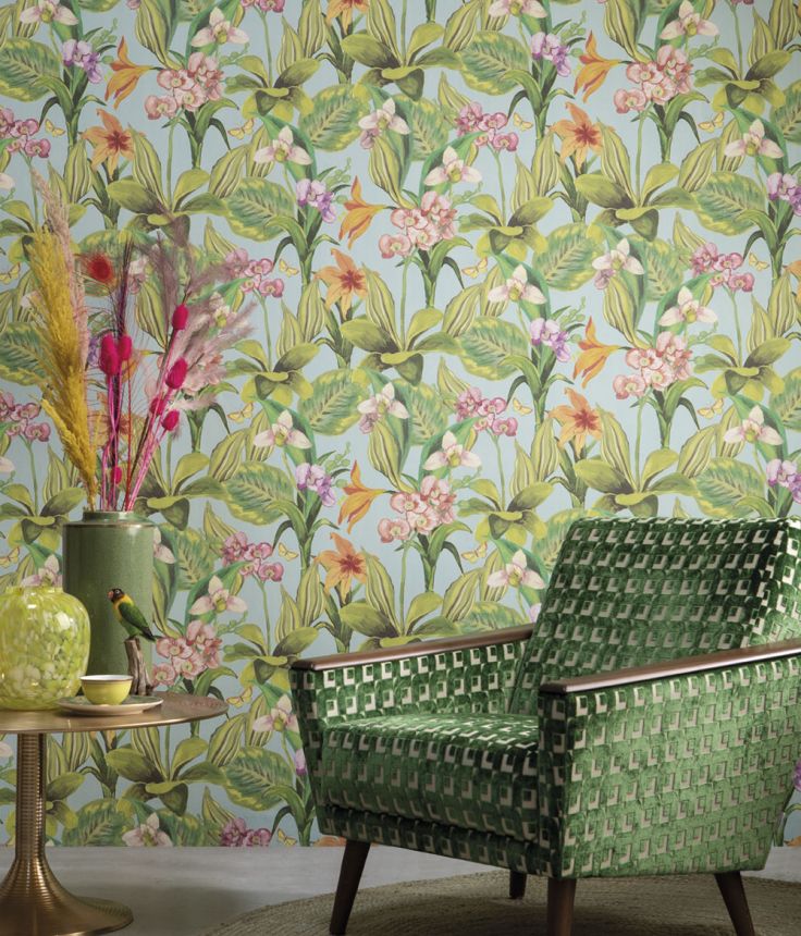 Wallpaper with orchid flowers BR24082, Breeze, Decoprint