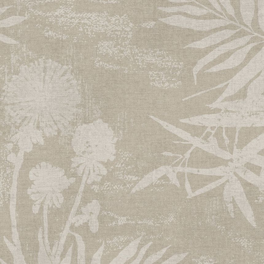 Wallpaper with leaves and plant motifs 379033, Lino, Eijffinger