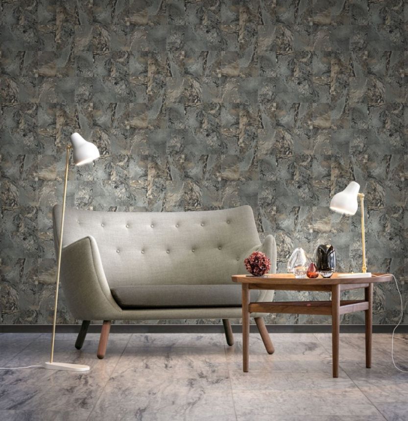 Luxury non-woven wallpaper Marble, vinyl surface, M23027, Architexture Murella, Zambaiti Parati