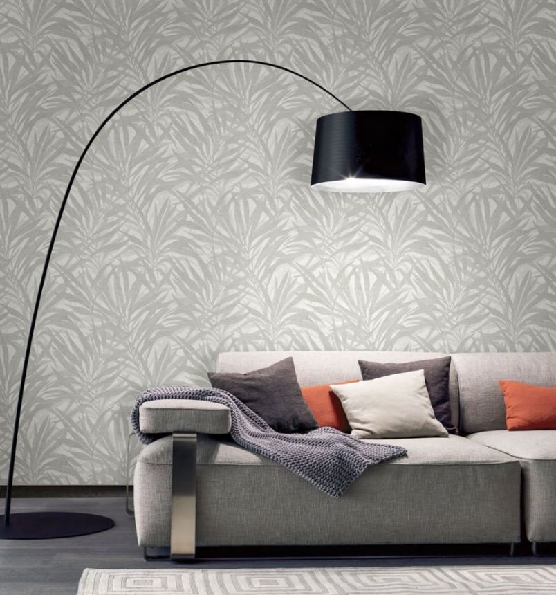 Luxury non-woven wallpaper Leaves, vinyl surface, M23005, Architexture Murella, Zambaiti Parati