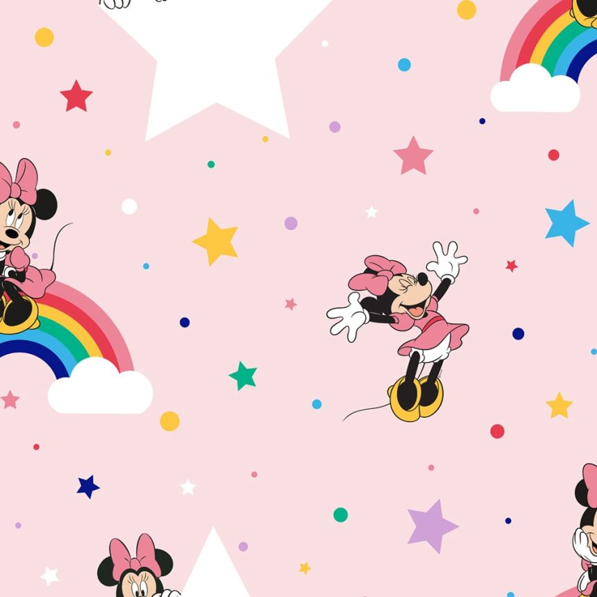 Children´s paper wallpaper 108592, Rainbow Minnie, Kids@Home 6, Graham & Brown