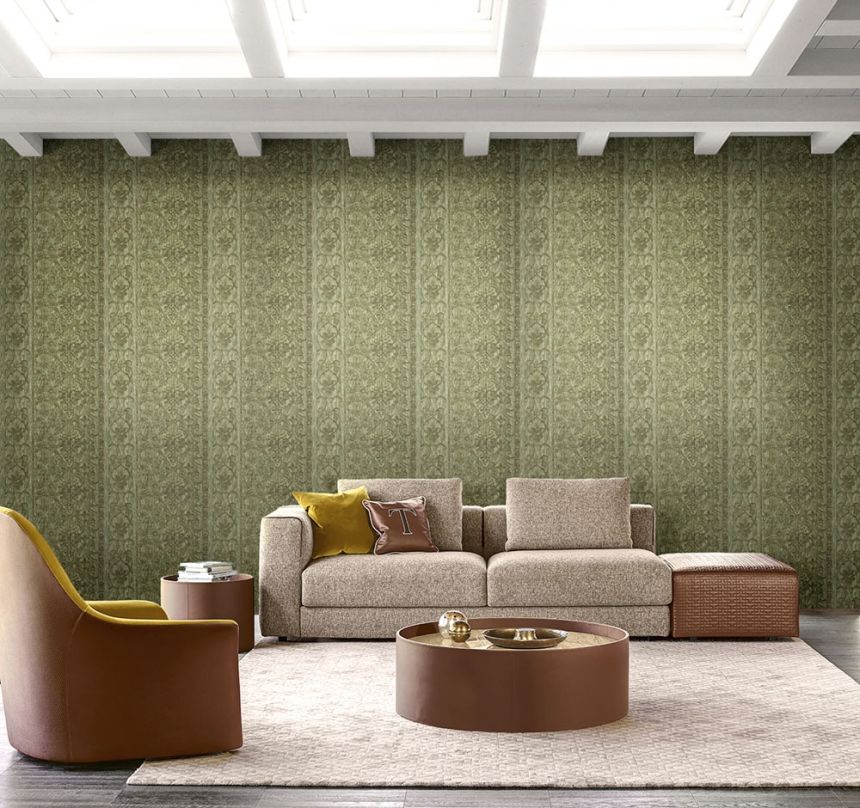 Baroque ornamental pattern - Luxury non-woven wallpaper with a vinyl surface Z21829, Trussardi 5, Zambaiti Parati