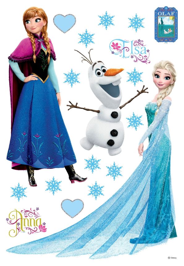 Children's wall stickera Frozen DK 1729, Disney, Frozen II, AG Design