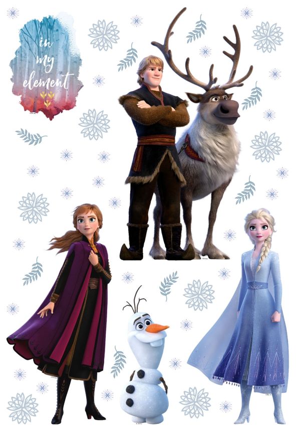 Children's wall sticker Frozen DK 1731, Disney, Frozen II, AG Design