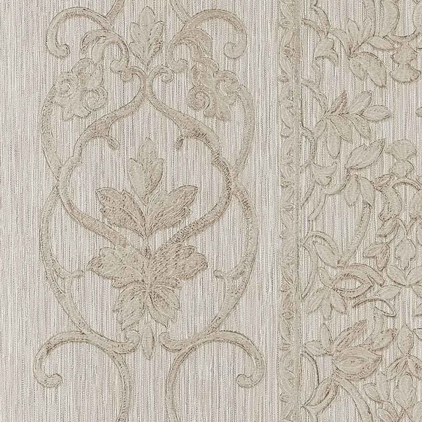 Luxury non-woven wallpaper with a vinyl surface Z21820, Ornamental baroque pattern, Trussardi 5, Zambaiti Parati