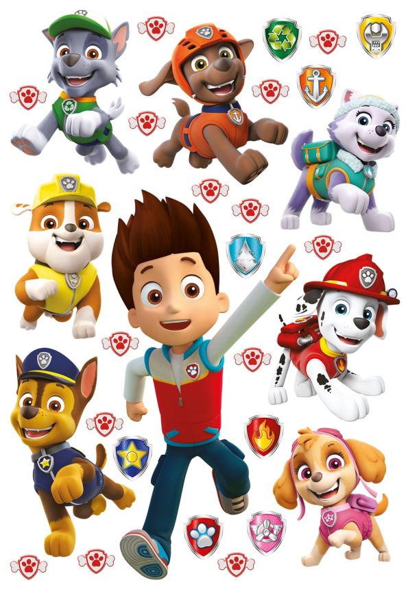 Children's wall sticker na zeď DK 1734, Disney, Paw Patrol, AG Design