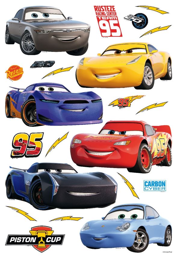 Children's wall sticker DK 1728, Disney, Cars, AG Design