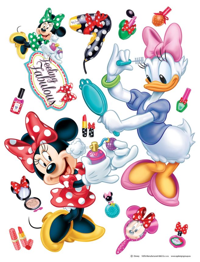 Children's wall sticker DK 1767, Disney, Minnie Make-Up, AG Design