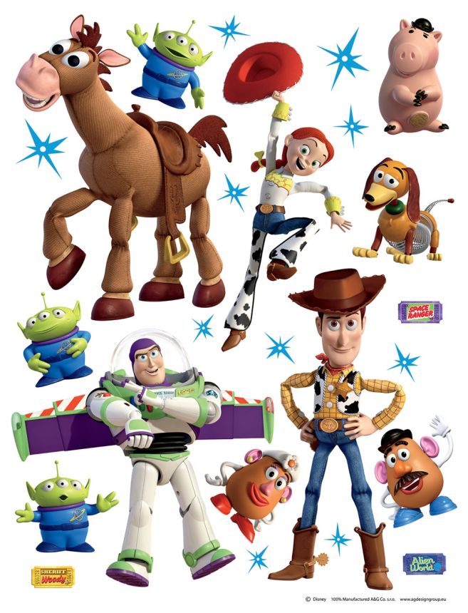 Children's wall sticker DK 1771, Disney, Toy Story, AG Design