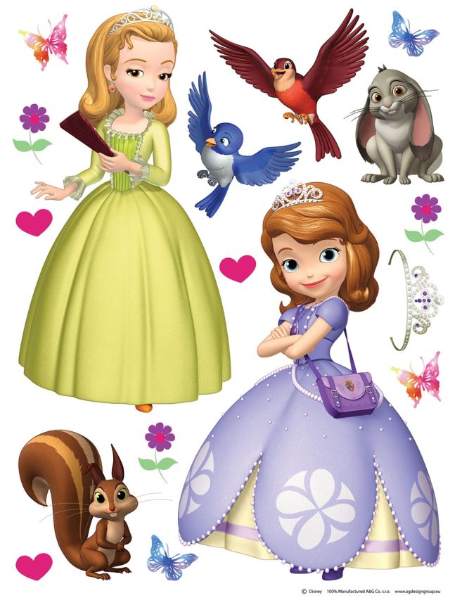 Children's wall sticker DK 1777, Disney, Sophie, AG Design