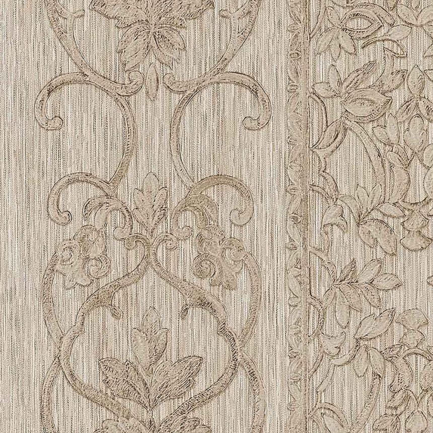 Luxury non-woven wallpaper with a vinyl surface Z21817, Baroque ornamental pattern, Trussardi 5, Zambaiti Parati