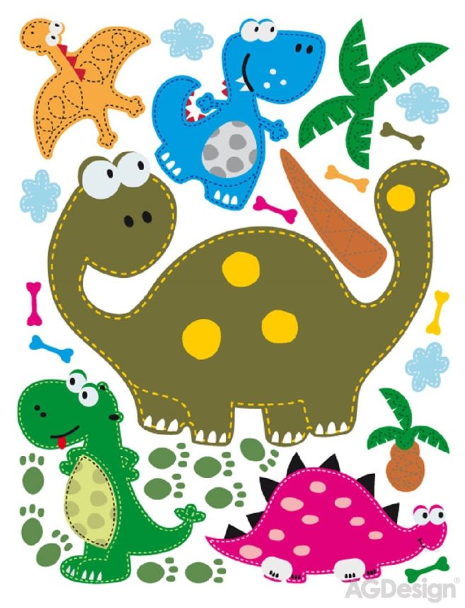 Children's wall sticker K 0804, Dinosaur, AG Design