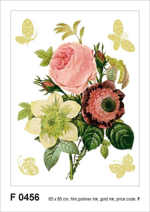 Self-adhesive wall decoration F 0456, Bouquet of flowers, AG Design