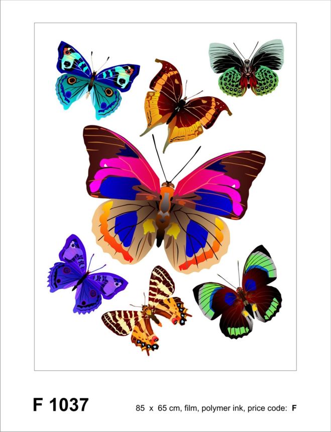 Self-adhesive wall decoration F 1037, Butterflies, AG Design