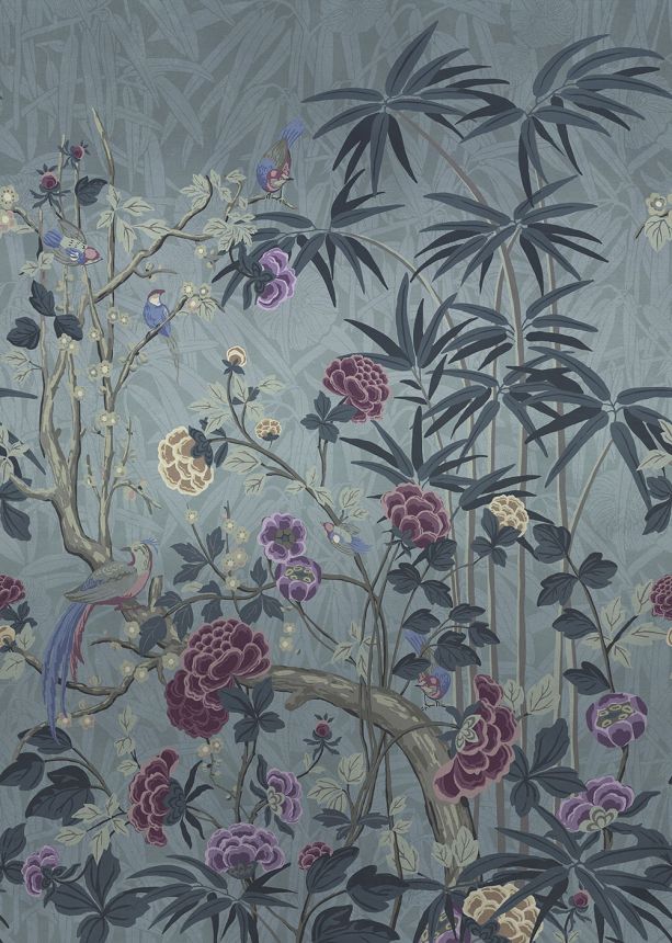 Vliesová obrazová tapeta s ptáky a květinami, DAD23281, 200x280cm, Daimon, Decoprint 