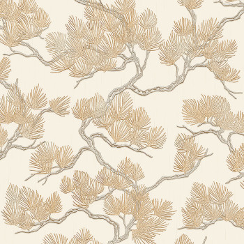 Luxury wallpaper with twigs WF121012, Wall Fabric, ID Design 