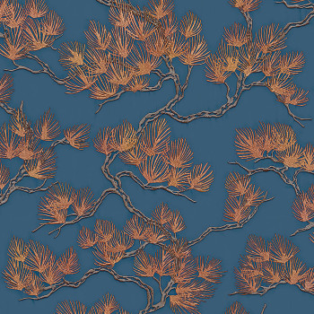 Luxury wallpaper with twigs WF121017, Wall Fabric, ID Design 