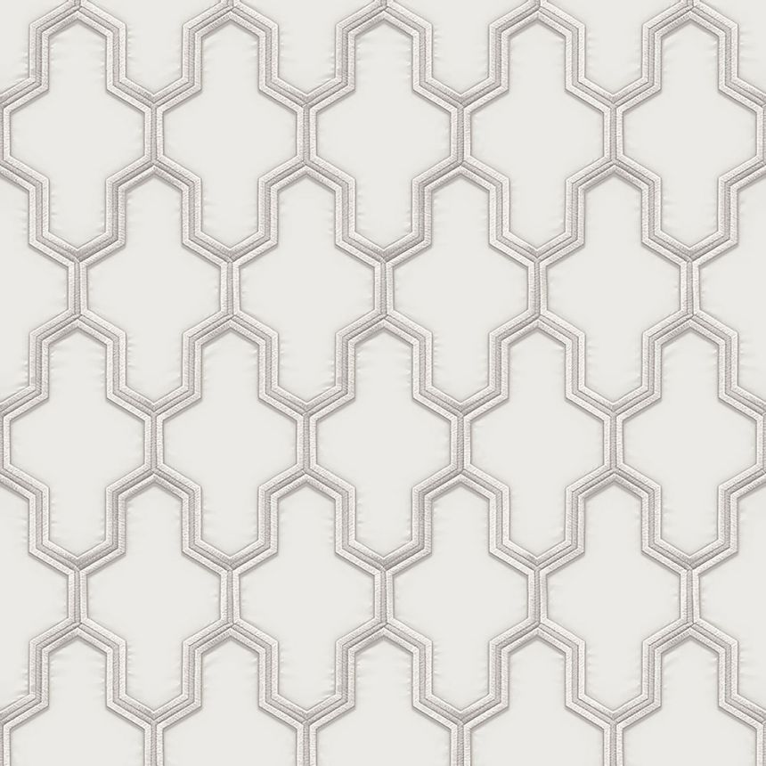 Luxury non-woven wallpaper, geometric pattern WF121021, Wall Fabric, ID Design 