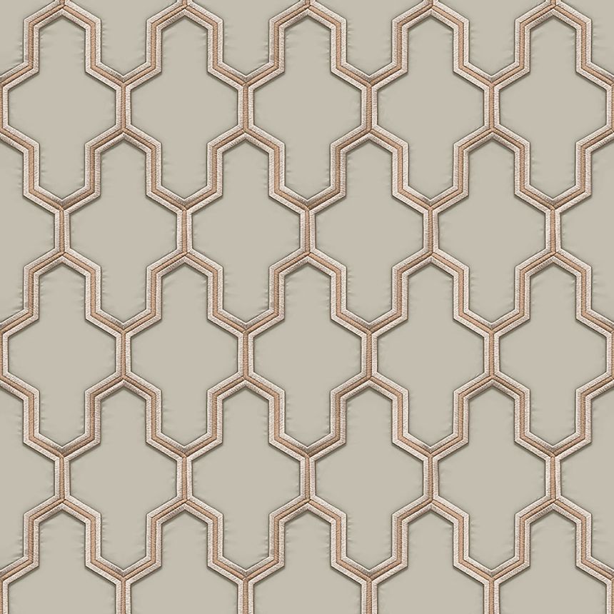 Luxury non-woven wallpaper, geometric pattern WF121023, Wall Fabric, ID Design 