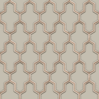 Luxury non-woven wallpaper, geometric pattern WF121023, Wall Fabric, ID Design 