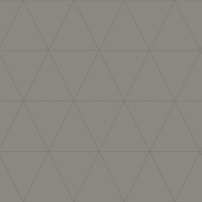 Gray wallpaper, metallic outlines of triangles 347716, City Chic, Origin 