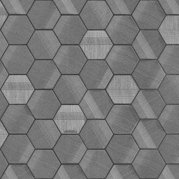 Luxury non-woven wallpaper with a vinyl surface, Z44810, Geometric pattern, Hexagons, Automobili Lamborghini, Zambaiti Parati