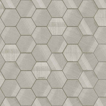 Luxury non-woven wallpaper with a vinyl surface, Z44809, Geometric pattern, Hexagons, Automobili Lamborghini, Zambaiti Parati