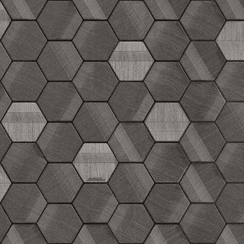 Luxury non-woven wallpaper with a vinyl surface, Z44804, Geometric pattern, Hexagons, Automobili Lamborghini, Zambaiti Parati