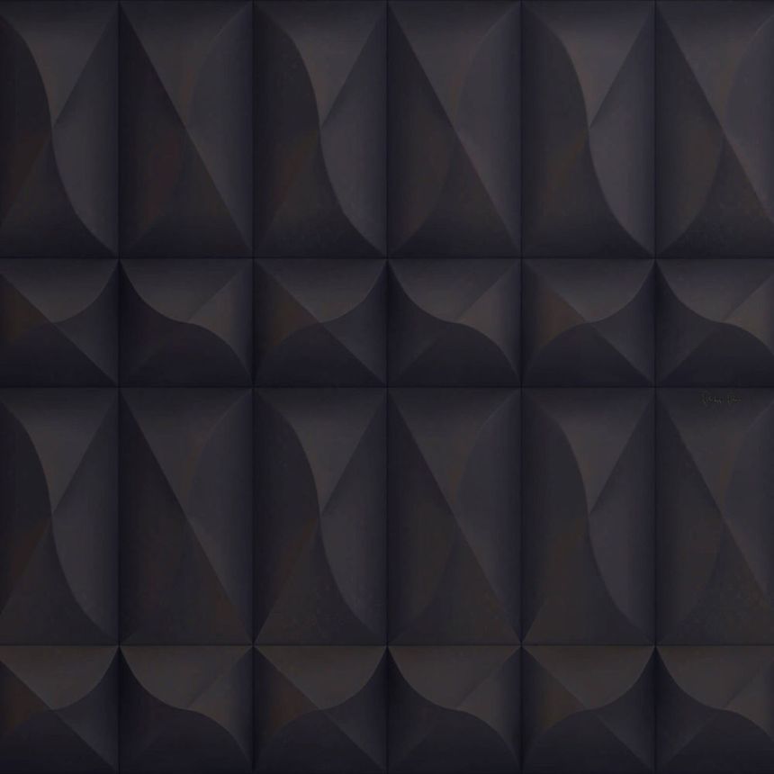 Black luxury geometric wall mural Z80085 Philipp Plein, Zambaiti Parati