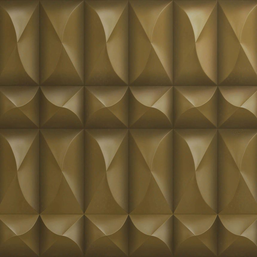 Brown luxury geometric wall mural Z80086 Philipp Plein, Zambaiti Parati