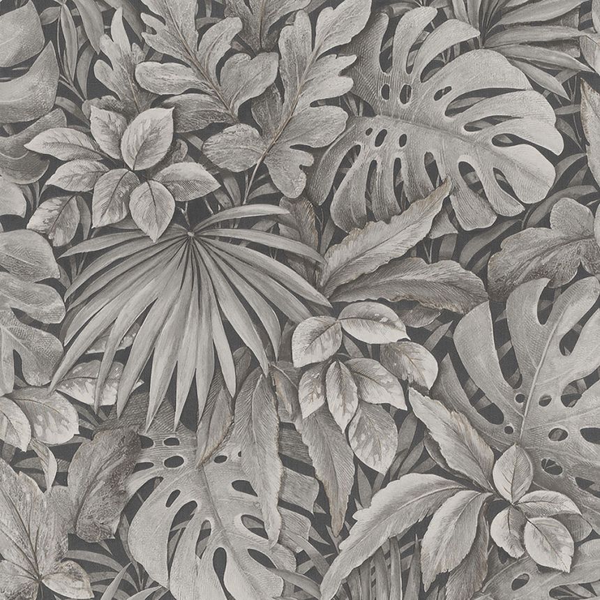 Luxury brown wallpaper with leaves 33305, Botanica, Marburg 