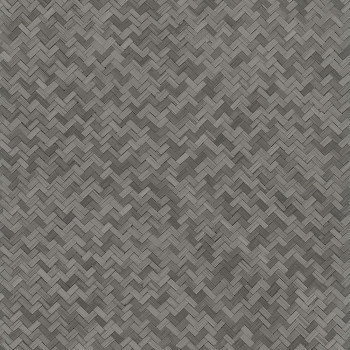 Luxury grey-black wallpaper, woven bamboo 33310, Botanica, Marburg