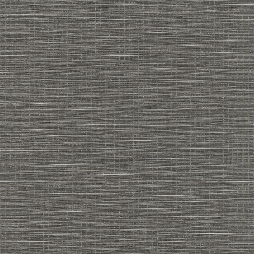 Luxury grey-black wallpaper, woven raffia pattern 33320, Botanica, Marburg 