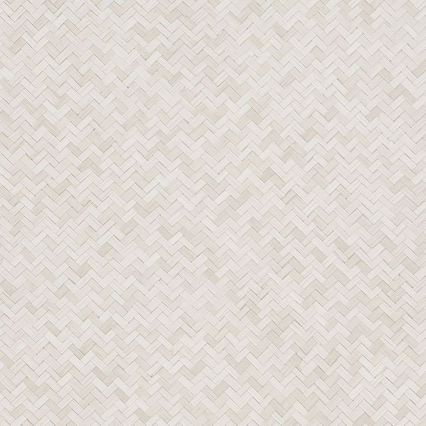 Luxury cream wallpaper, woven bamboo 33333, Botanica, Marburg