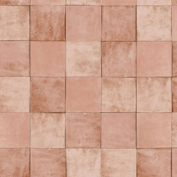 Beige-pink geometric washable wallpaper 45704 Zellige, Marburg