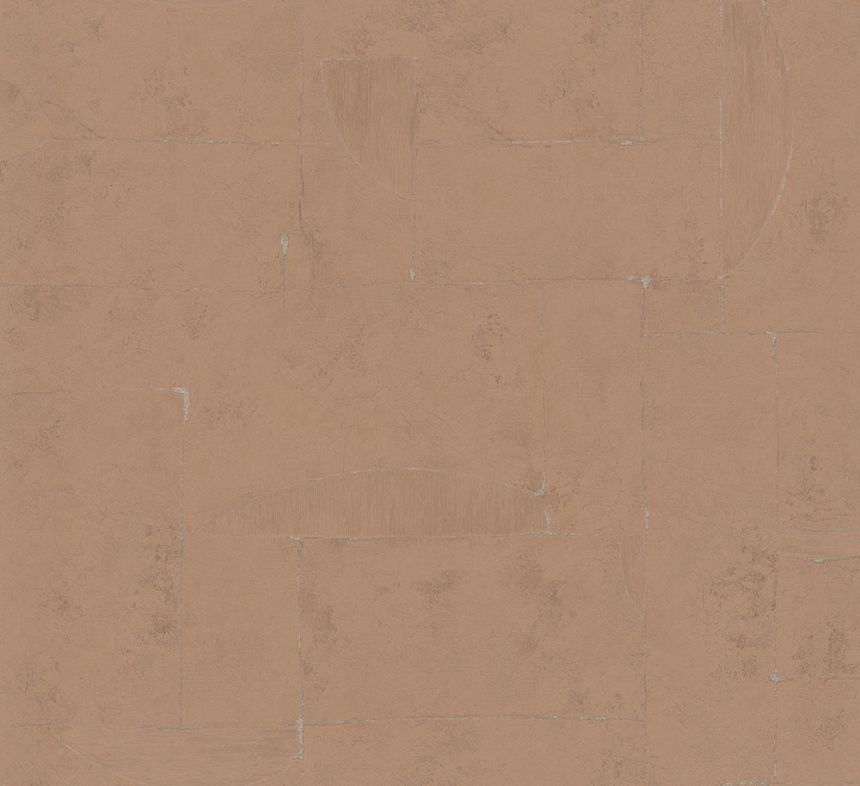 Orange wallpaper, geometric pattern 33728, Papis Loveday, Marburg