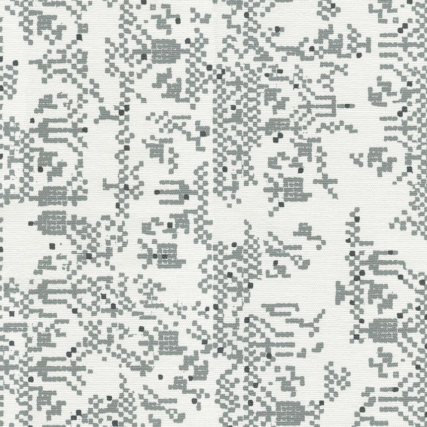 White-grey geometric non-woven wallpaper UC51001, Unconventional 2, Emiliana Parati