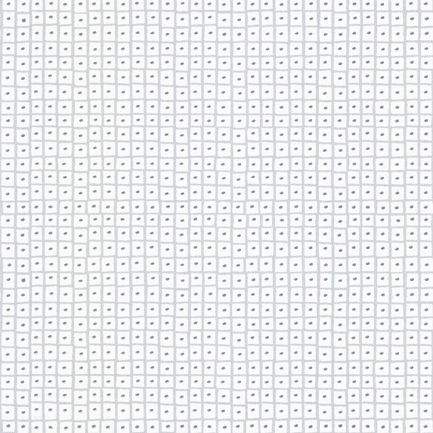 White-silver geometric non-woven wallpaper UC51013, Unconventional 2, Emiliana Parati 