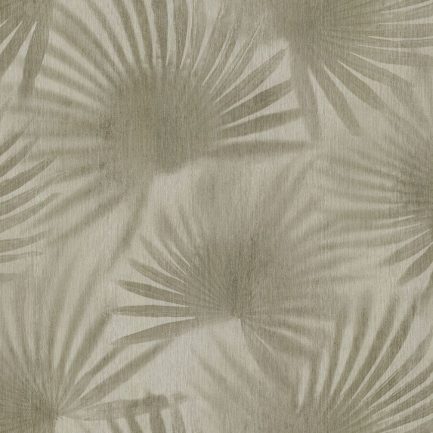 Luxury golden-beige palm leaves wallpaper 72909, Zen, Emiliana Parati 