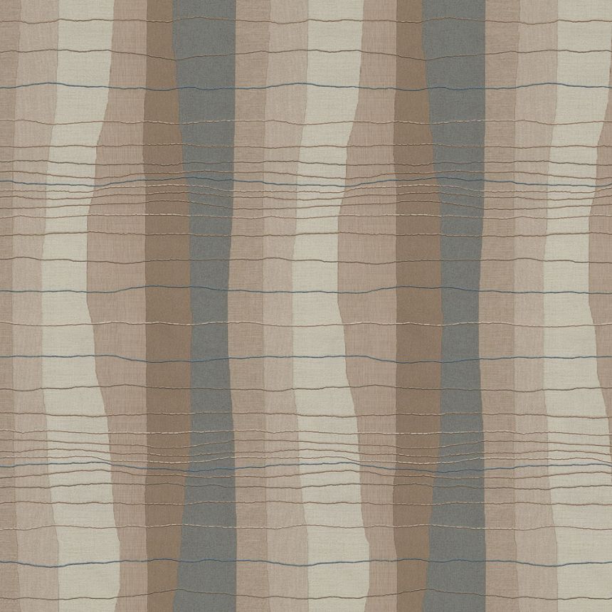 Luxury brown striped wallpaper 72937, Zen, Emiliana Parati 