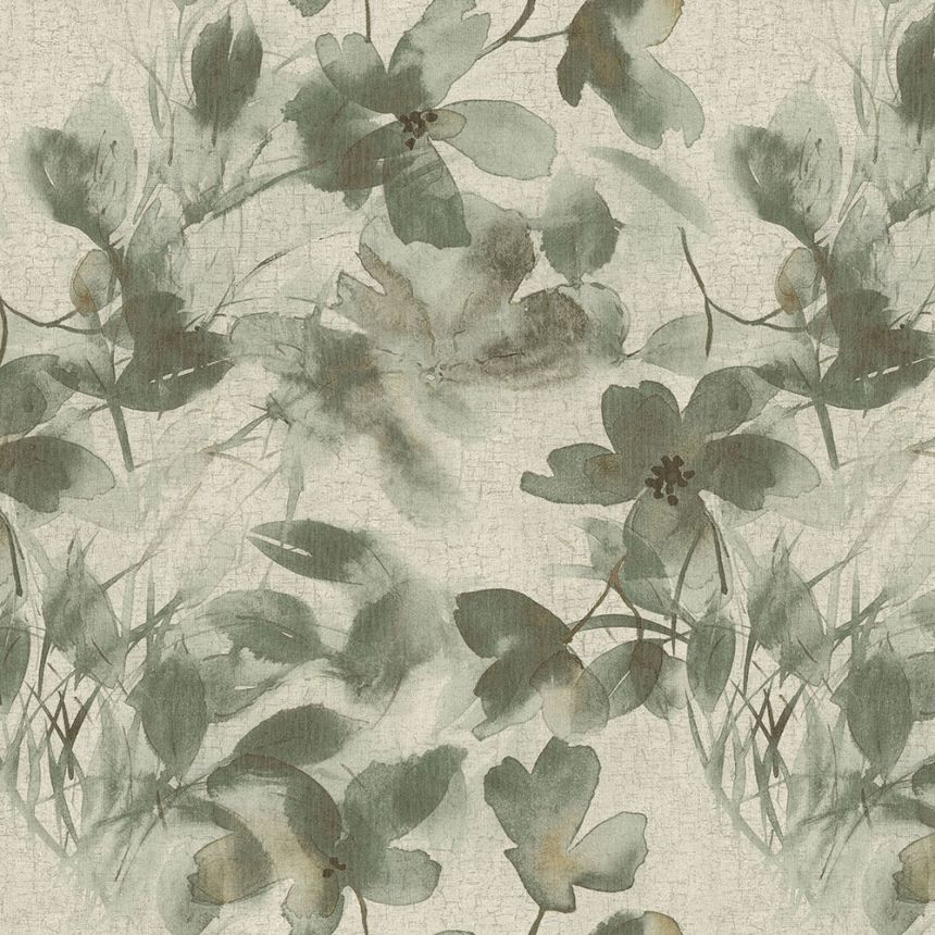 Luxury gray-green floral wallpaper 72952, Zen, Emiliana Parati 
