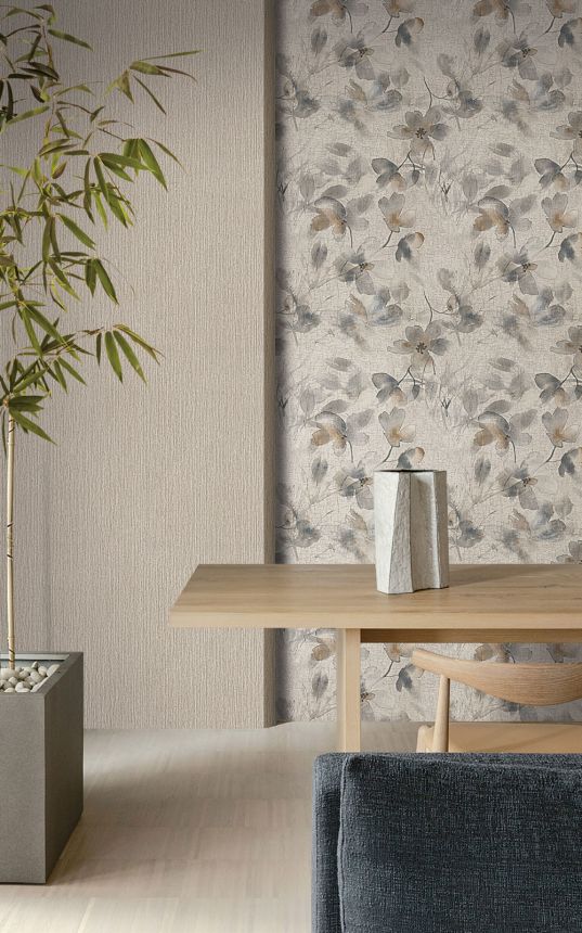 Luxury beige floral wallpaper 72955, Zen, Emiliana Parati 