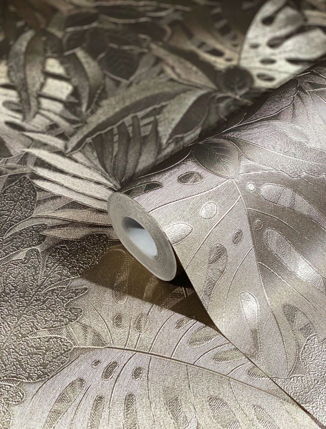 Luxury gold wallpaper with leaves 33303, Botanica, Marburg