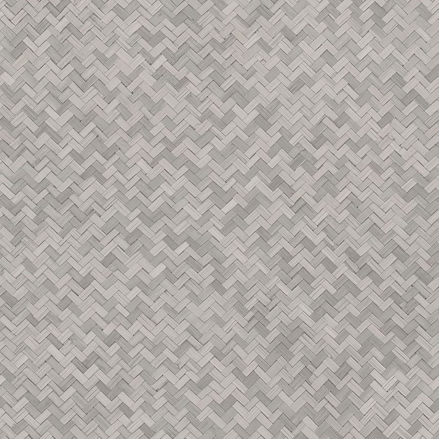 Luxury grey wallpaper, woven bamboo 33311, Botanica, Marburg