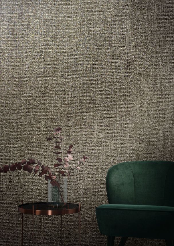 Luxury brown-gold wallpaper, fabric imitation 33217, Natural Opulence, Marburg